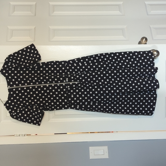 Black and white polkadot Medium dress - Picture 2 of 3